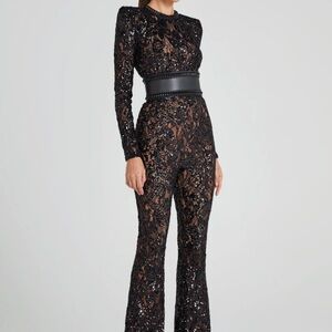 Nadine Merabi Bella Black Jumpsuit size S/M